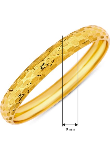 8 Ayar Altın (10 Mm) Baklava Işıltılı Bilezik modelleri