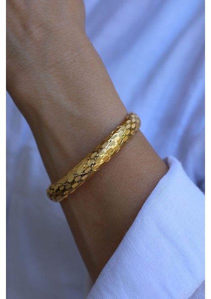 8 Ayar Altın (10 Mm) Baklava Işıltılı Bilezik fırsatları