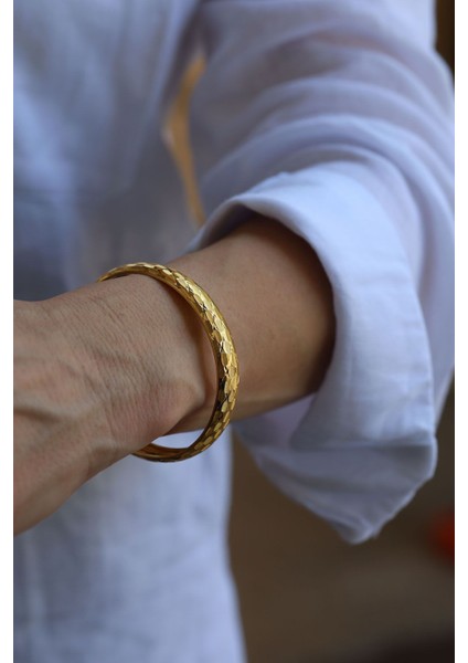 8 Ayar Altın (10 Mm) Baklava Işıltılı Bilezik indirimleri