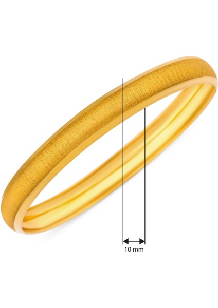 14 Ayar Altın Kadın Mat Simli Bilezik fiyatları