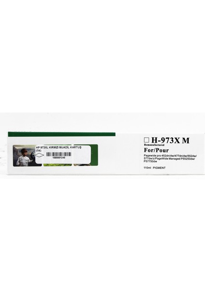 Muadil Ink For Hp 973XL Kırmızı Ink Kartuş 110ML (V3)