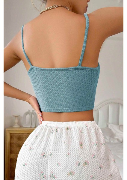 Askılı Şortlu Pijama Takımı