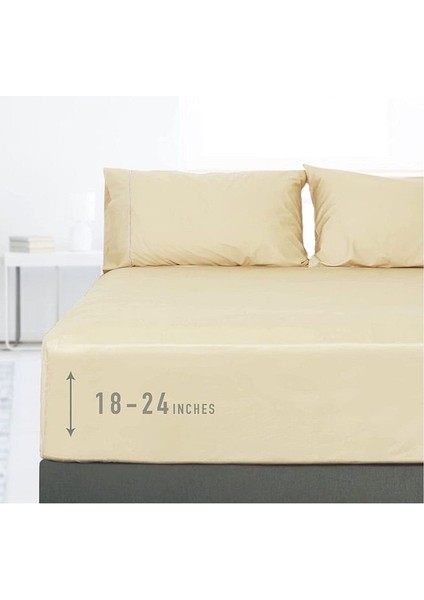 Lastikli Pamuk Kumaş Çarşaf Takımı