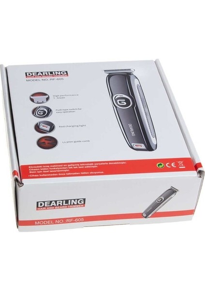Dearling RF-605 Şarjlı 3 Başlıklı Saç Sakal Makinesi (5132)