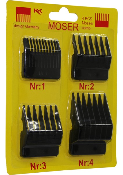 Moser 4 Parça Makine Tarak Set (5132)
