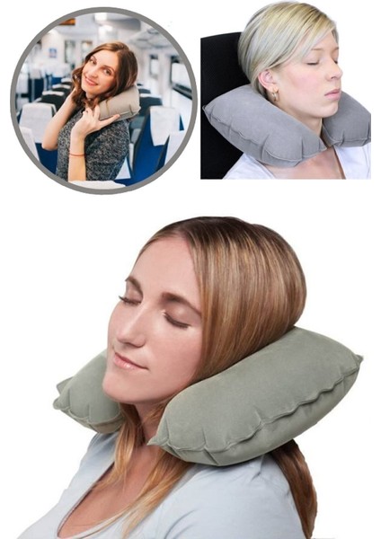 Araba Yastığı Şişme Seyahat Yastığı Oto Yastığı Boyun Yastığı Seyehat Tipi Yastık Tatil Yastığı fırsatları