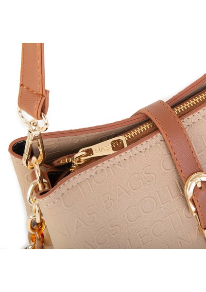 Bag Kadın Çapraz Çanta Vizon Taba 1150 indirimleri