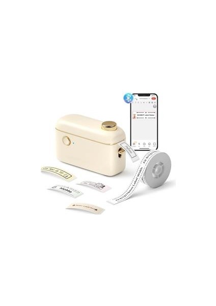Nıımbot H1S Cream Termal Taşınabilir Bluetooth Etiket Yazıcısı