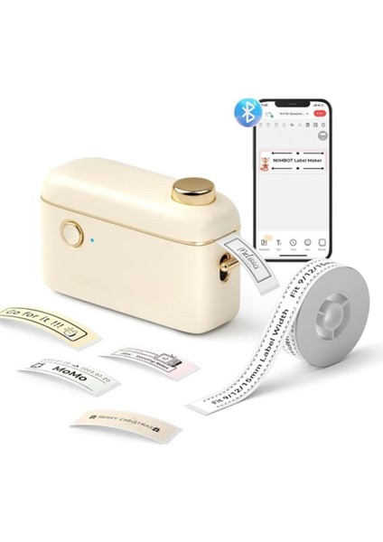 Nıımbot H1S Cream Termal Taşınabilir Bluetooth Etiket Yazıcısı