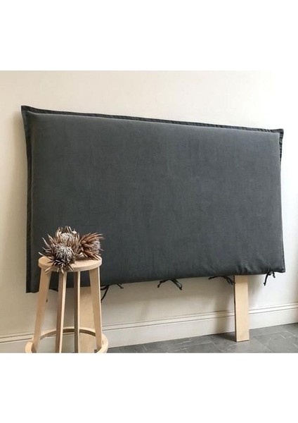 Baza Başlık Kılıfı Antrasit Renk Pamuk Kumaştan