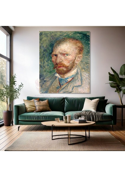 Van Gogh Kanvas Tablo Kanvas Duvar Tablosu Yağlı Boya Görünümlü Kanvas Tablo Oto Portre