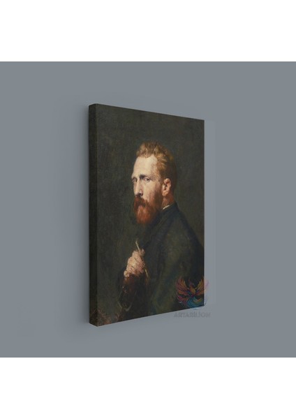 Van Gogh Kanvas Tablo Dijital Baskı Kanvas Duvar Tablosu Yan Açı Portre Empresyonizm Tablo