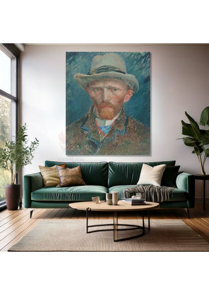 Van Gogh Kanvas Tablo Kanvas Duvar Tablosu Kanvas Empresyonizm Tablo Selfportrait
