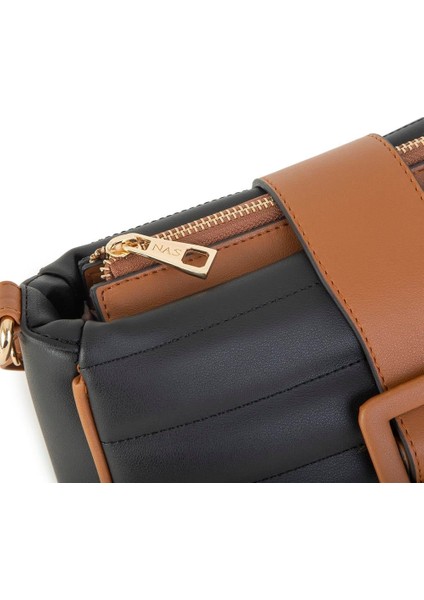 Bag Kadın Çapraz Omuz Çantası Siyah Taba Dona 1189 fiyatları
