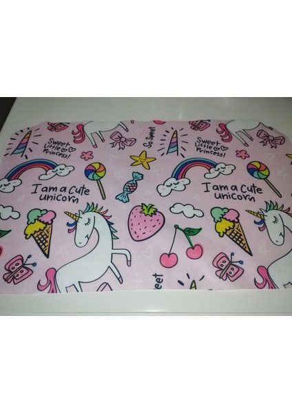 Beslenme Örtüsü Renkli Desenli Beslenme Bezi 30X50CM, Sevimli At