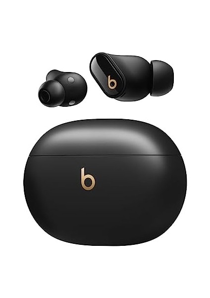 Studio Buds + (2023) - Gürültü Önleme Özellikli Gerçek Kablosuz Kulaklık, ve Android ile Gelişmiş Uyumluluk, Yerleşik Mikrofon, Tere Dayanıklı Bluetooth Kulaklık - Siyah/altın