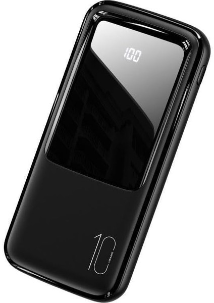 10000 Mah Dijital Göstergeli Powerbank 4 Girişli Type C Lightning Micro USB 1 To 7 Gerçek 10000 Taşınabilir Şarj
