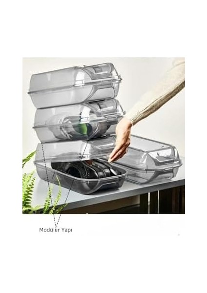 Life 10 Adet Füme Erkek Kadın Ayakkabı Kutusu MIT1021 fiyatları