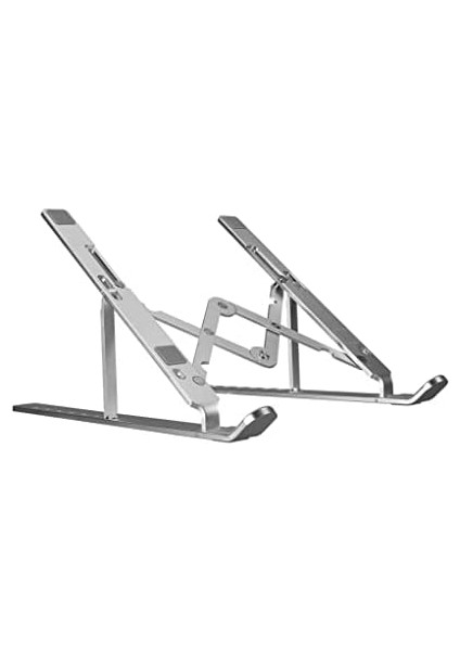 As-70 7 Kademeli Alüminyum Taşınabilir Laptop Notebook Tablet Standı Katlanabilir Portatif Macbook Metal Stant 10 Inç-16 Inç Uyumlu