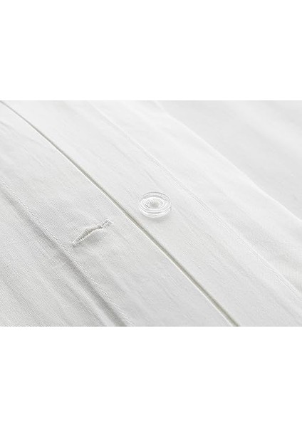 Home Modello Pamuk Saten Nakışlı King Size Nevresım Takımı 240 x 260 cm Beyaz