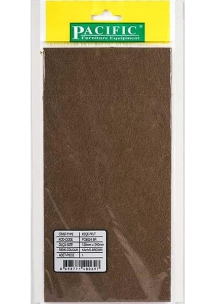 Metrashop Nsp Masa Sandalye Keçe Kahverengi Kare 120*240MM