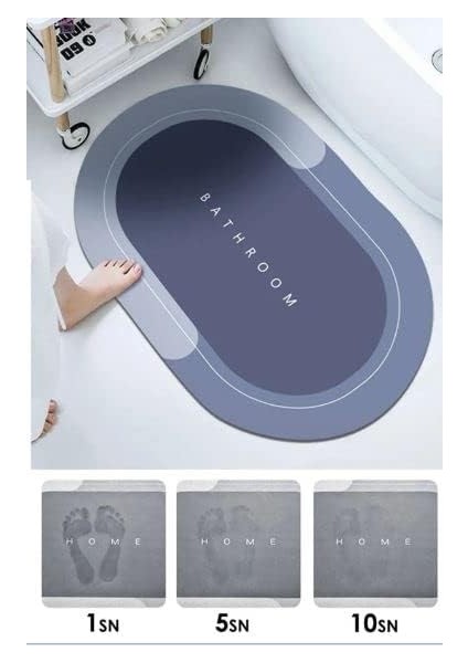 Su Emici Banyo Paspası Kaymaz Tabanlı Abdest Paspası