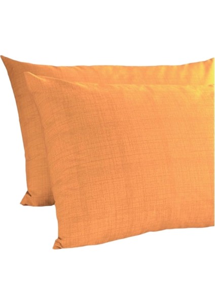 Turca-Ranforce 2'li Yastık Kılıfı 50 x 70 cm Sarı (Sarı / 50 x 70)