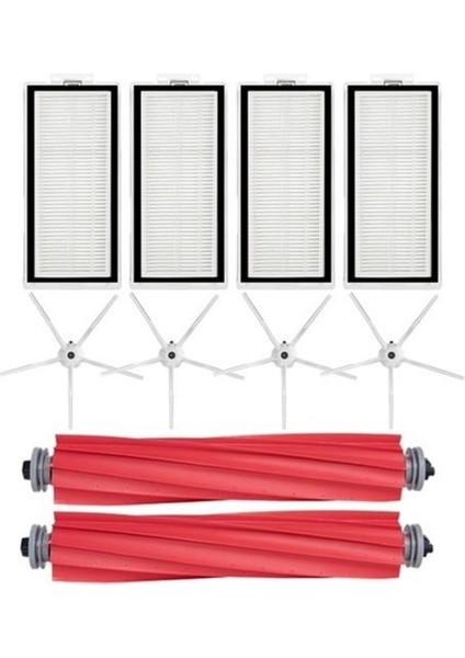 Beyaz Set 10 Parça Roborock Q7 Max Ultra Set, Roborock Q7 Max Q7 Max+ Ultra Plus ile Uyumlu