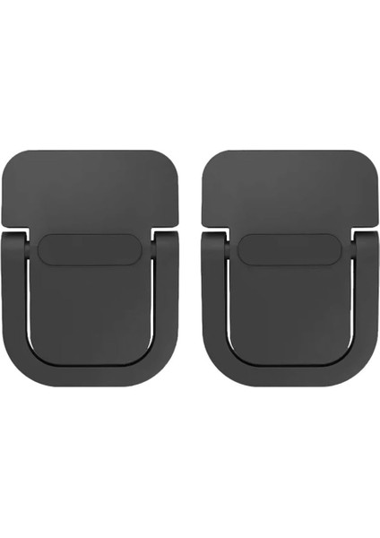 2 Adet Yapışkanlı Katlanılabilir Laptop Standı Portatif Macbook Bilgisayar Laptop Stand Ayagi Siyah