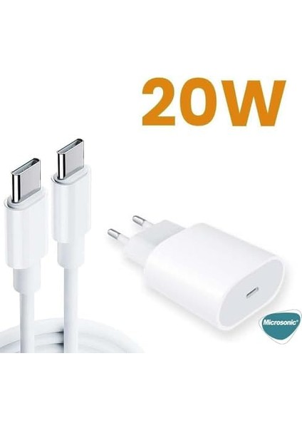 iPhone 15 Pro Için Type-C To Type-C 2 In 1 Şarj Seti