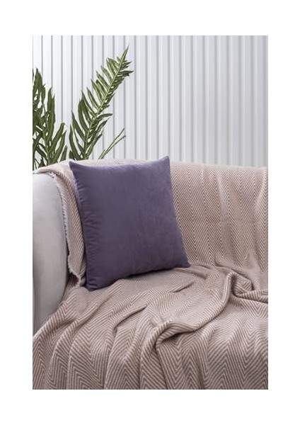 Home Lila Sade Panorama Kırlent Kılıfı Çok Farklı Renk Seçeneğiyle, 50 x 50 fiyatları