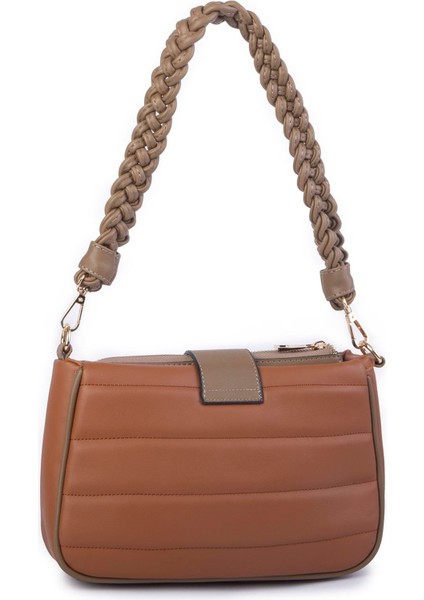 Bag Kadın Çapraz Omuz Çantası Taba Vizon Dona 1189
