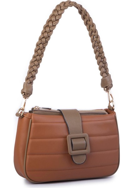 Bag Kadın Çapraz Omuz Çantası Taba Vizon Dona 1189 fiyatları