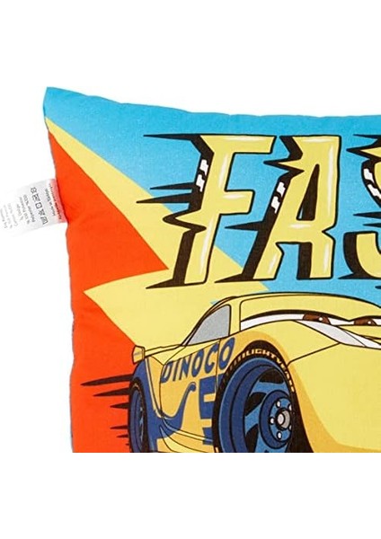 Cars Fast Lisanslı Karakter BASKILI Pamuk Kırlent, Çok Renkli, 45 x 45 cm