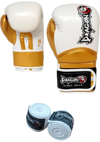 Carbon Dragon Boks Eldiveni Kick Boks Muaythai Müsabaka Antreman Boxing Boks Bandaj 2'Li Set