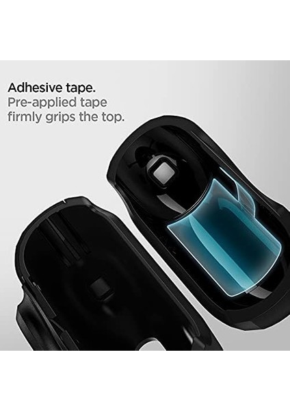 Airpods Pro (1. Nesil) / Airtag Için Kılıf Tag Armor Duo Black - ACS03167