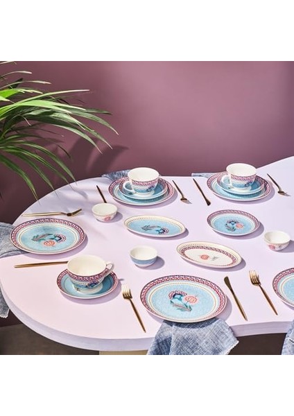 Spello Blue 26 Parça Kahvaltı Seti Rnd