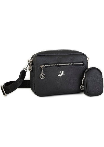 Bag Kadın Çapraz Çanta Mini Cüzdanlı Siyah 1296 indirimleri
