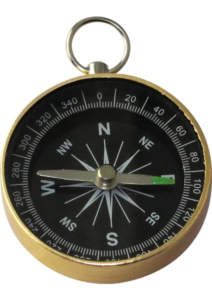 Mini Paslanmaz Alüminyum Pusula G44-2b Gold