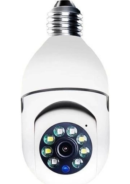 Wifi 360 Panoramik Ampul Kamera Gece Görüş Ses Akıllı Hareket Algılayıcı