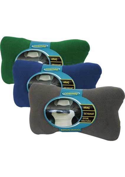 Küçük - Koltuk Oyun - Araç Geçmeli Seyahat Boyun Yastık (4887)
