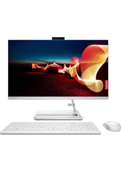 Ideacentre Aıo 3 24IAP7 Intel Core I5-12450H 64GB 512GB Intel UHD Graphics 23.8 Fhd IPS Freedos F0GH01GBTR-64512 Beyaz Aıo