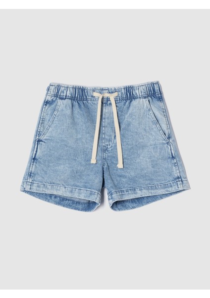 Kadın Mavi Denim Şort