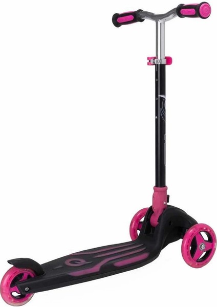 3 Tekerlekli Katlanabilir Işıklı Pembe Scooter