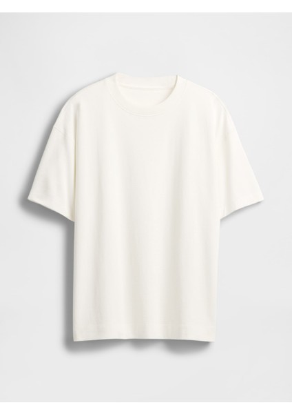 Kadın Beyaz Organik Pamuk Vintagesoft Heavyweight T-Shirt