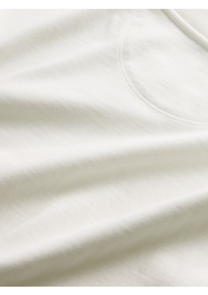 Kadın Beyaz Organik Pamuk Vintagesoft Heavyweight T-Shirt