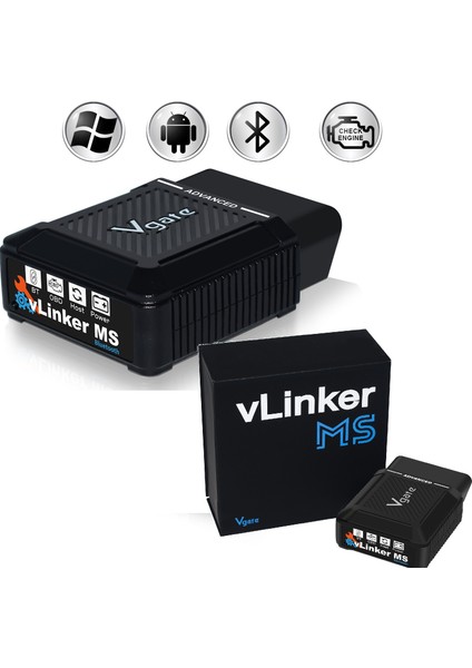 Vlinker Ms ELM327 Obd2 Araç Teşhis Cihazı Bluetooth