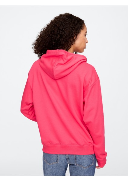Kadın Pembe Gap Logo Havlu Kumaş Sweatshirt