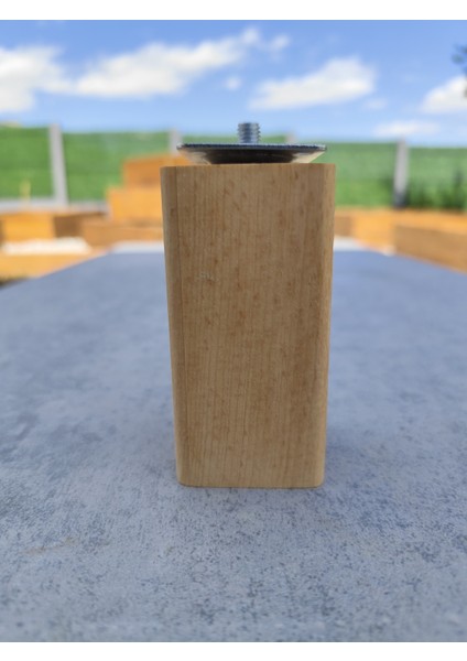 Ahşap Koltuk Komodin Şifonyer Mobilya Ayağı Yuvarlatılmış M8 Vidalı Masif Ahşap Ayak fiyatları