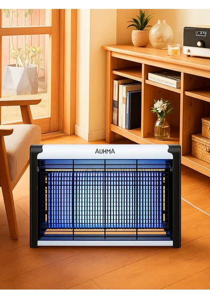 AQM01 Çift Ampullü Elektrikli Sineklik | Sivrisinek Kovucu & Yakalama Cihazı | 30 M² Etki Alanı | Dış Mekan Kullanımı